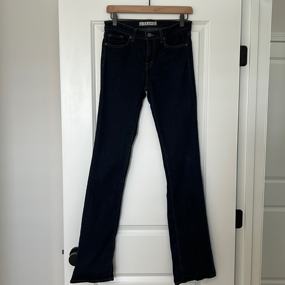 J Brand Slim Boot Leg High Rise Denim Jeans- Starless Size 28